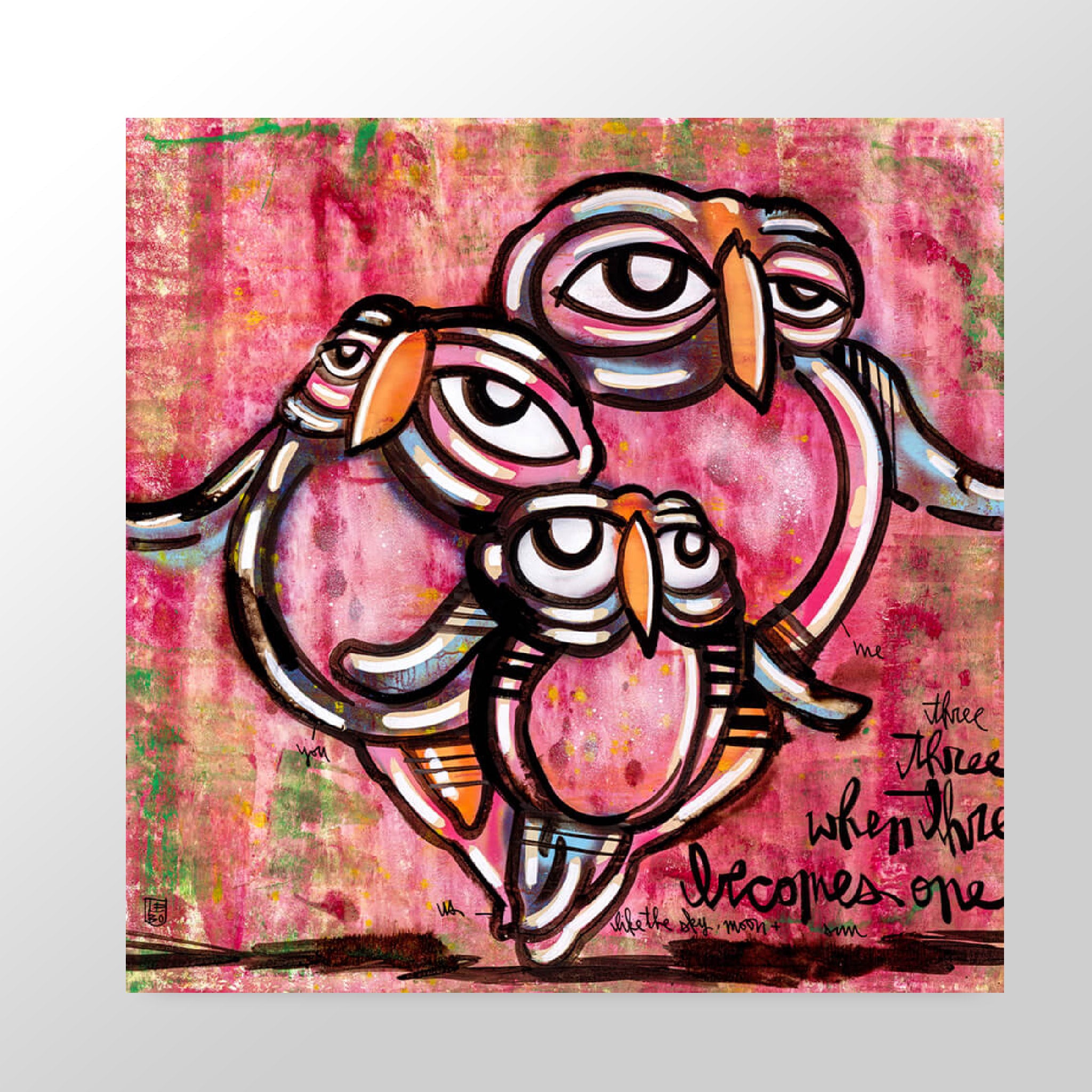 When Three Becomes One - Published Art - Lebo Brushed Aluminum Artbond